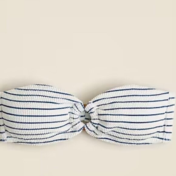 J. Crew Bandeau scrunchie bikini top with O-ring Size 2X - Picture 4 of 9